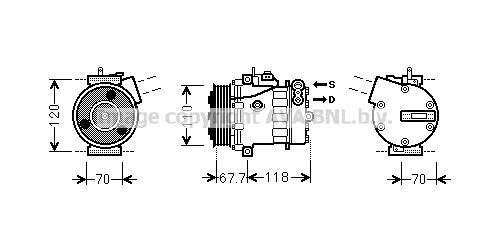 AVA QUALITY COOLING kompresorius, oro kondicionierius FTK384